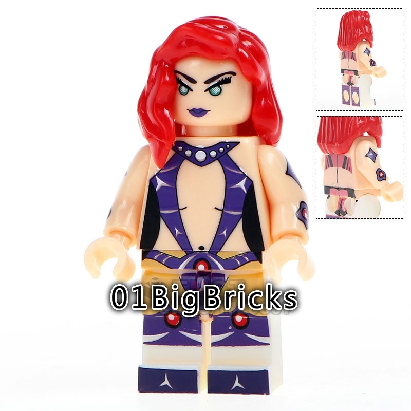 Buy 3 Get 34% Off - 01 Big Bricks Custom Starfire Marvel DC SuperHeroes Minifigures Toy Mini figure Fit Lego Blocks W329