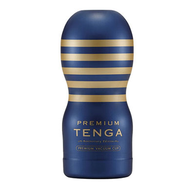 Tenga  Premium 10周年限量紀念杯 深管口交型自慰杯 - 藍色