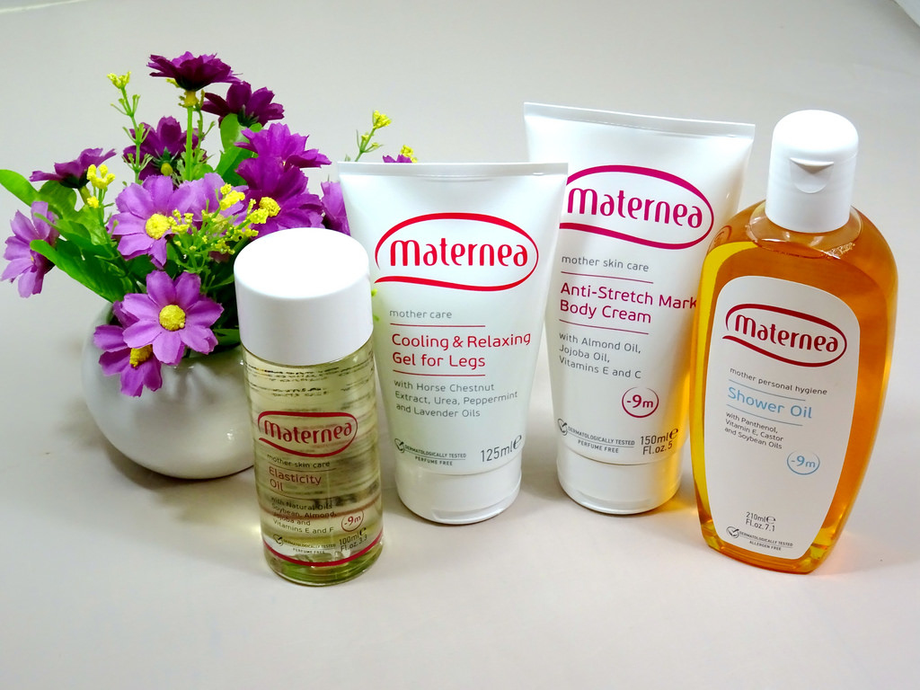 Maternea台灣準媽媽分享 防妊娠紋美體霜, 彈力滋養油 對抗可怕的妊娠紋