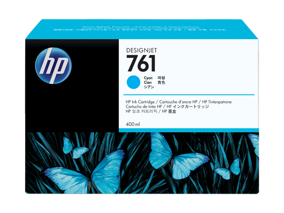 HP 761 DesignJet 墨水盒 (400毫升) - CM992A/CM993A/CM994A/CM995A