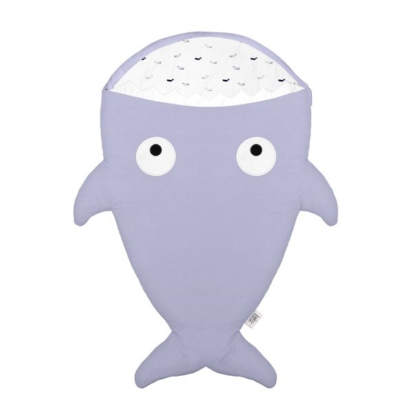 BabyBites 西班牙鯊魚咬一口 嬰兒睡袋(標準版)/牽牛花藍-鯨魚