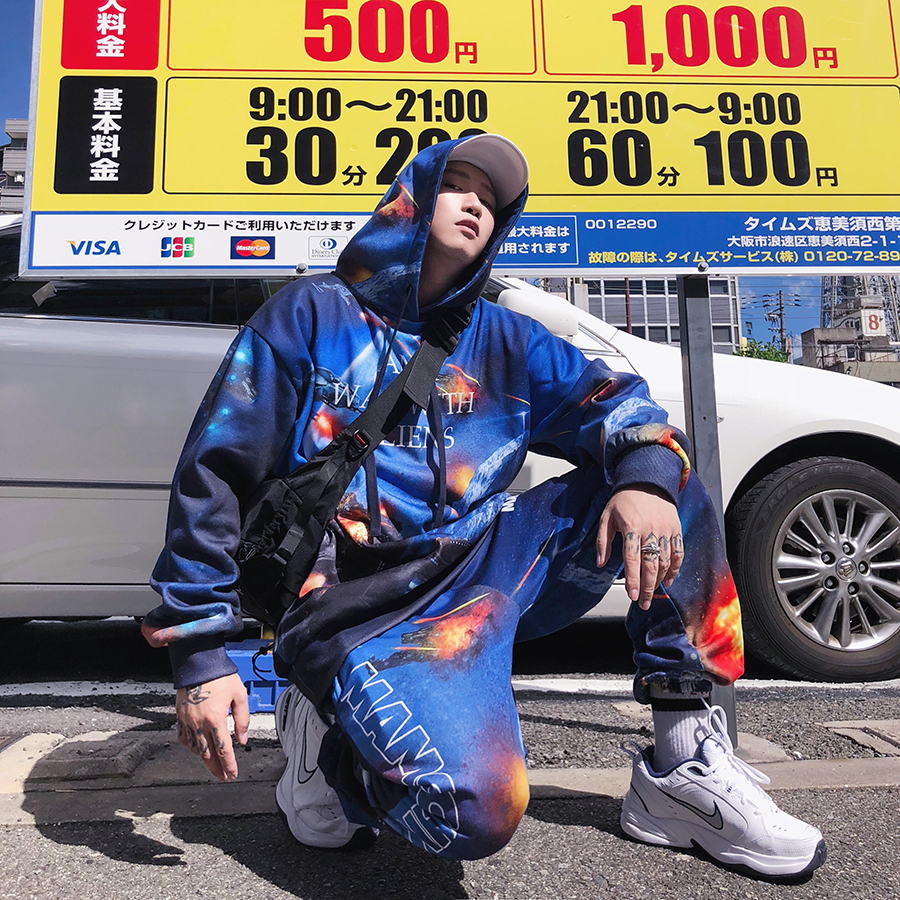 【 LAB.003選物 MAMC STARRY SKY HOODIE 星空棉帽TEE 】