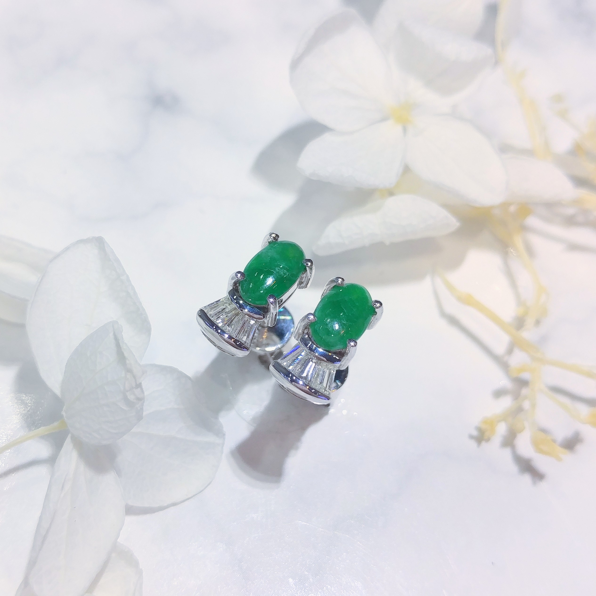 18K White Gold 0.15ct Diamond Earrings