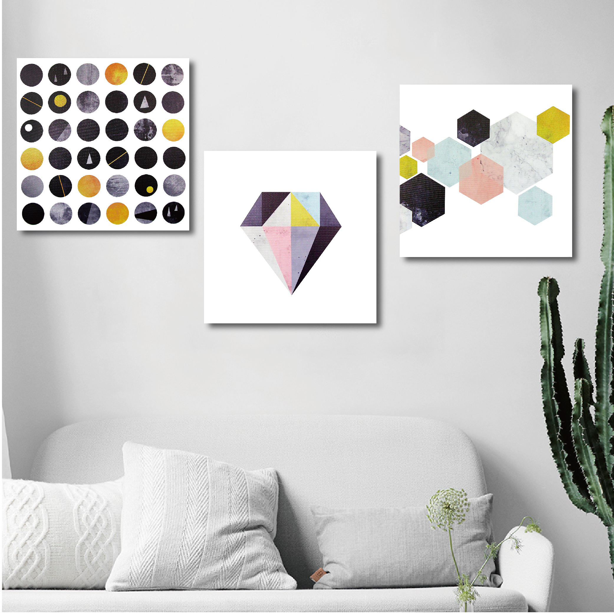 時尚無框畫-W256北歐異想