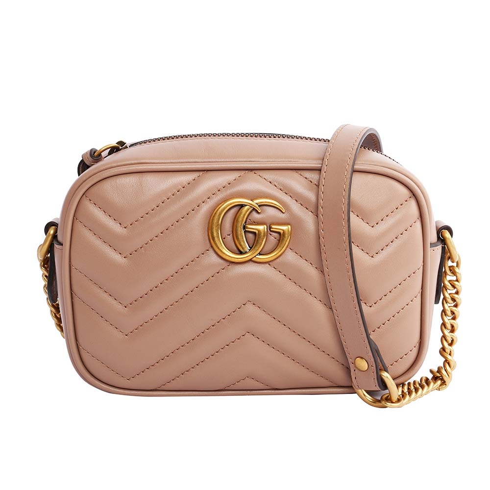 【GUCCI】Marmont Mini款方型側背鍊包
