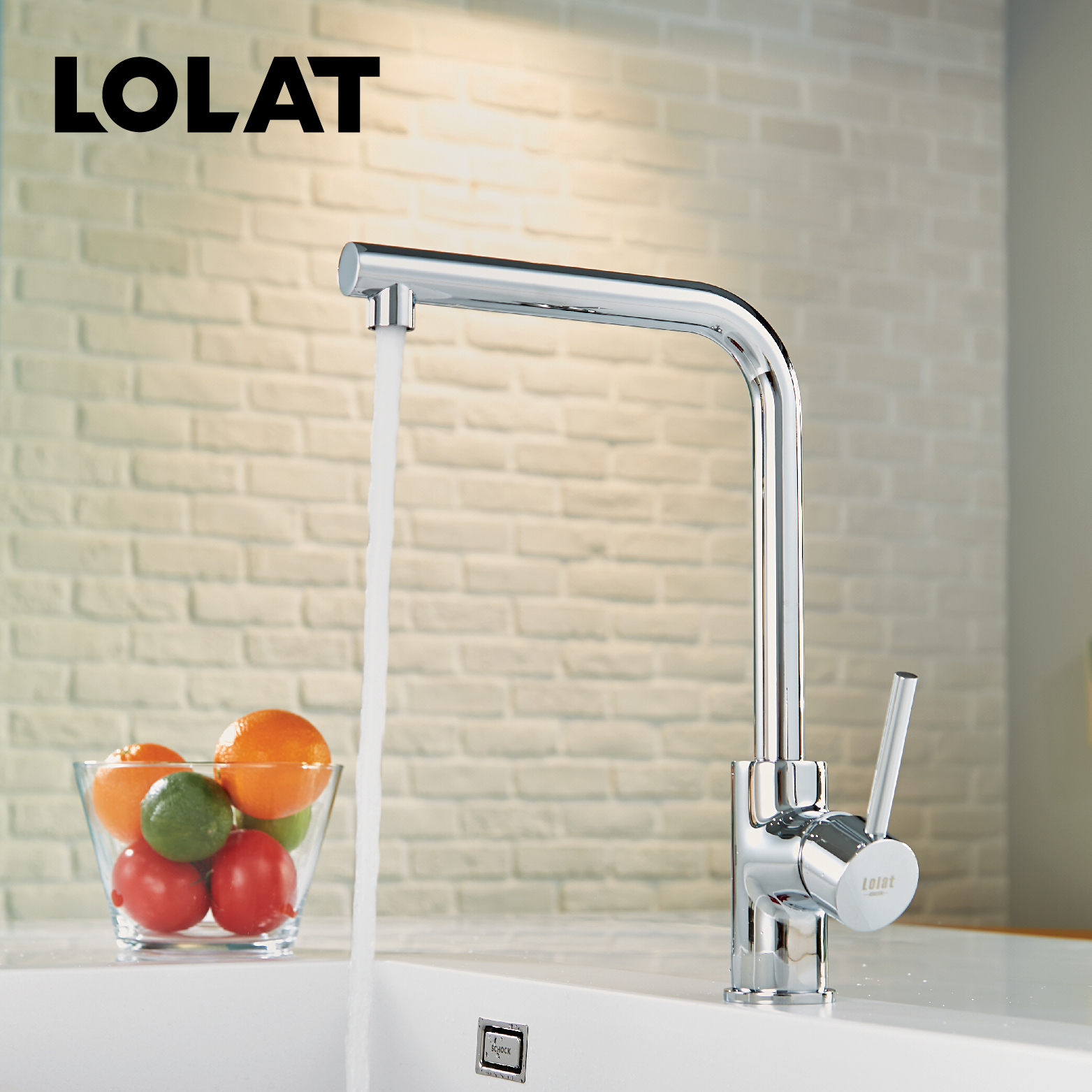 LOLAT單槍立式水龍頭-鉻色KNN1779