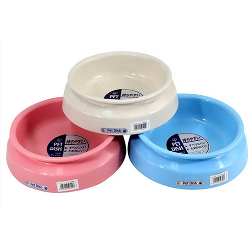 日本IRIS-寵物食盆PD-240 (粉/白噴點/藍)