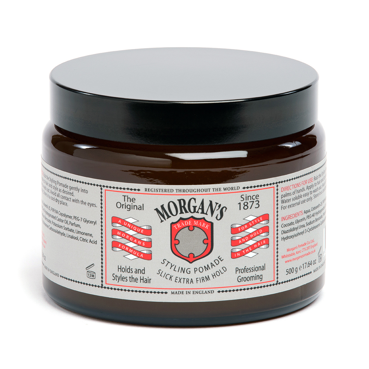 英國 Morgan's - 超強力定型 水洗式髮油（銀標 / 500g）