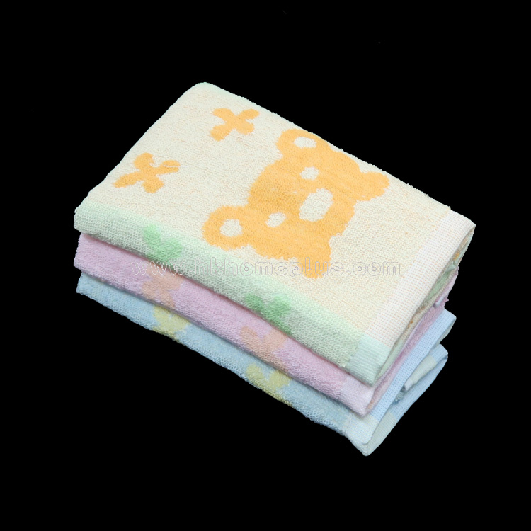 6條裝 十字熊仔面巾 4110801/4130801