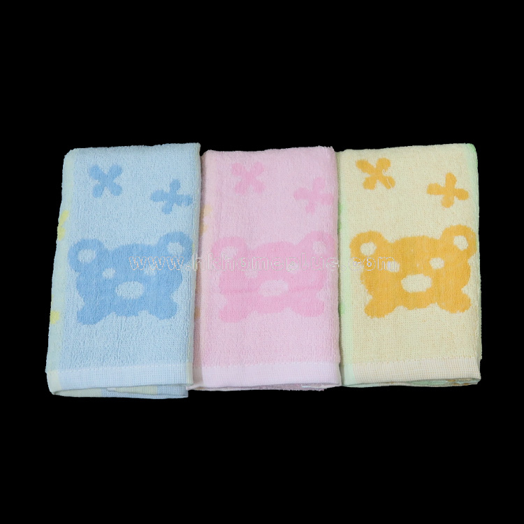 6條裝 十字熊仔面巾 4110801/4130801