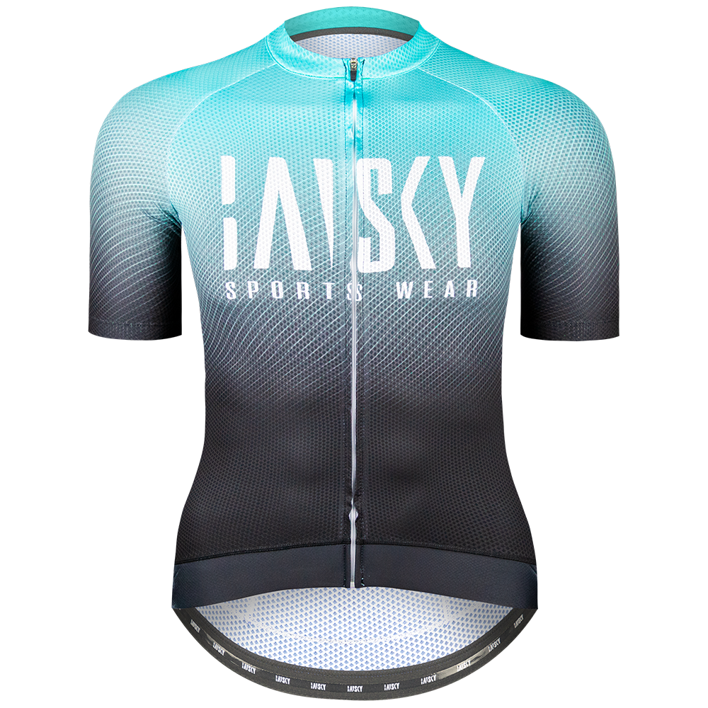 男款短車衣 流轉 淺藍綠