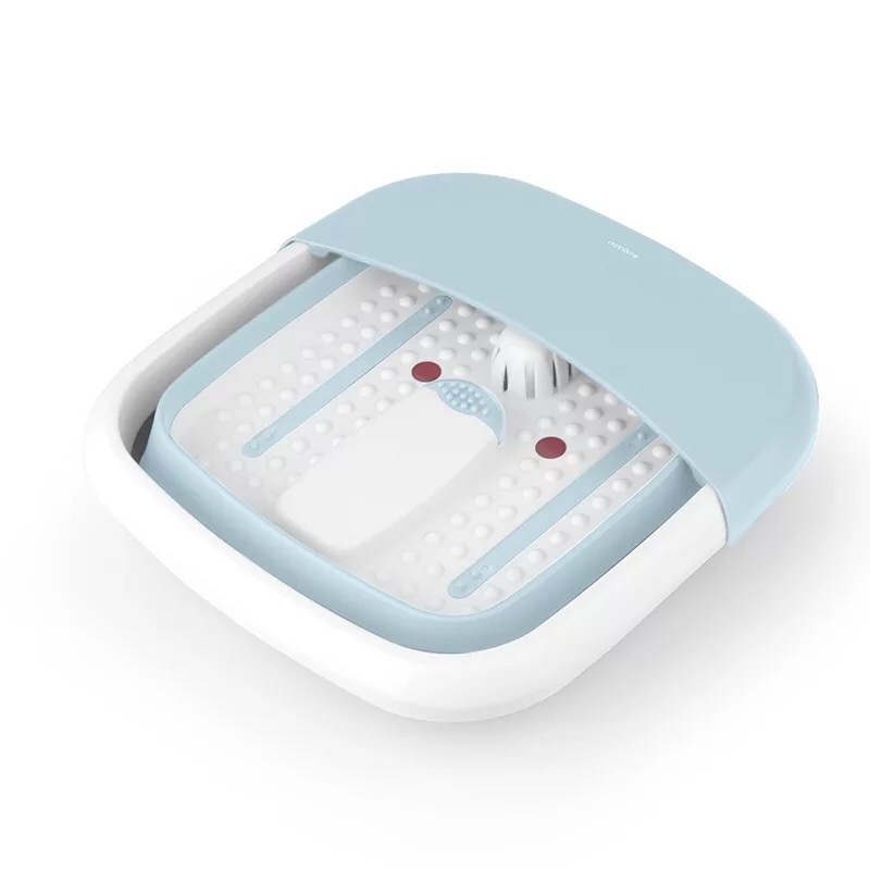 「足走疲勞」按摩洗腳摺盤 【加熱恆溫 凸點按摩 紅光理療 香港插頭】