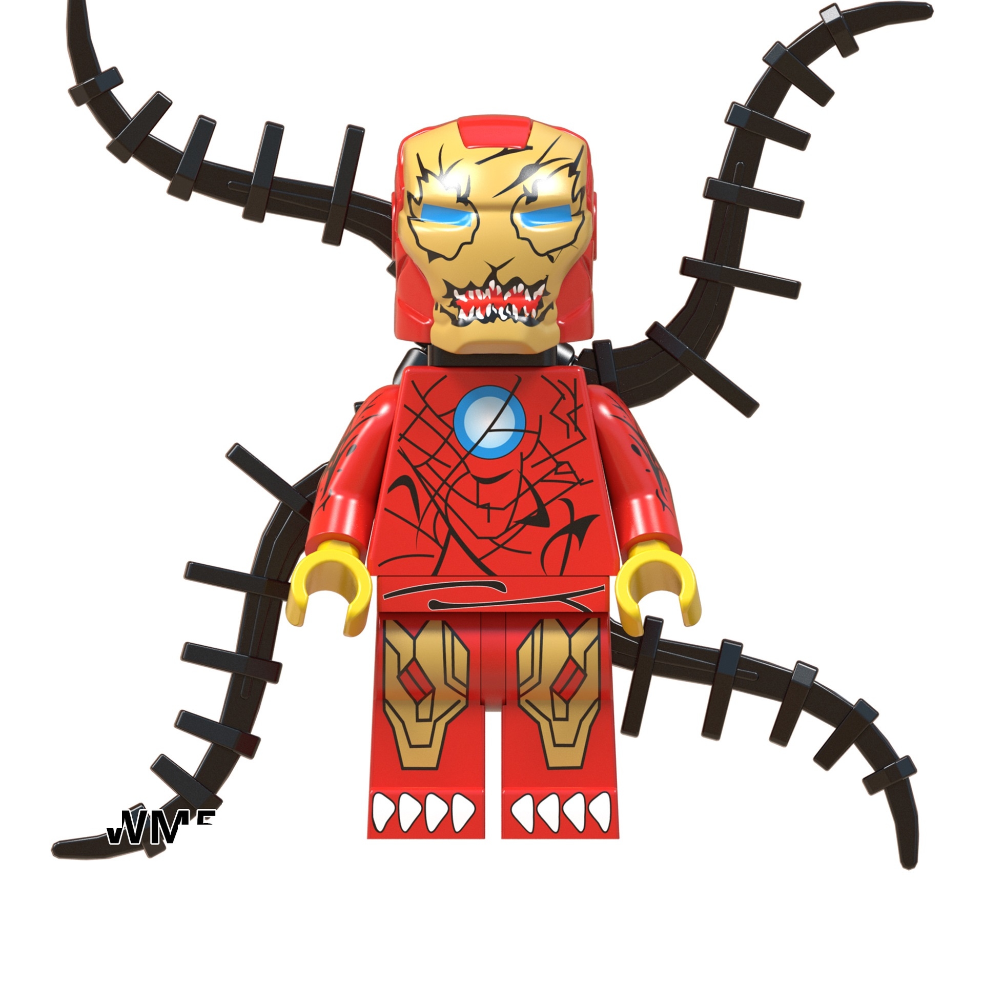 Buy 3 Get 34% Off - 01 Big Bricks Custom Symbiote Iron Man Marvel DC SuperHeroes Minifigures Toy Mini figure Minifigs Fit Lego Blocks WM581