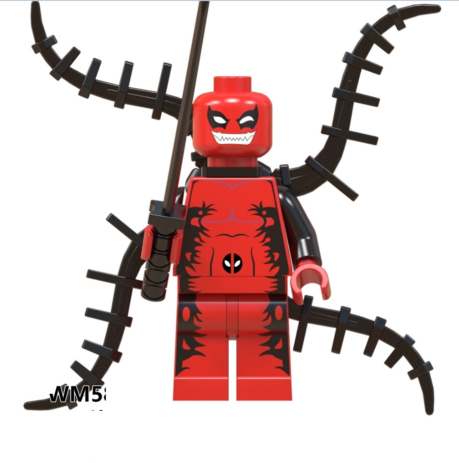 Buy 3 Get 34% Off - 01 Big Bricks Custom  Symbiote Deadpool Marvel DC SuperHeroes Minifigures Toy Mini figure Minifigs Fit Lego Blocks WM587