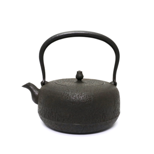 【文秀堂-岩戶賢一郎】平丸形 肌 鐵壺1.9L