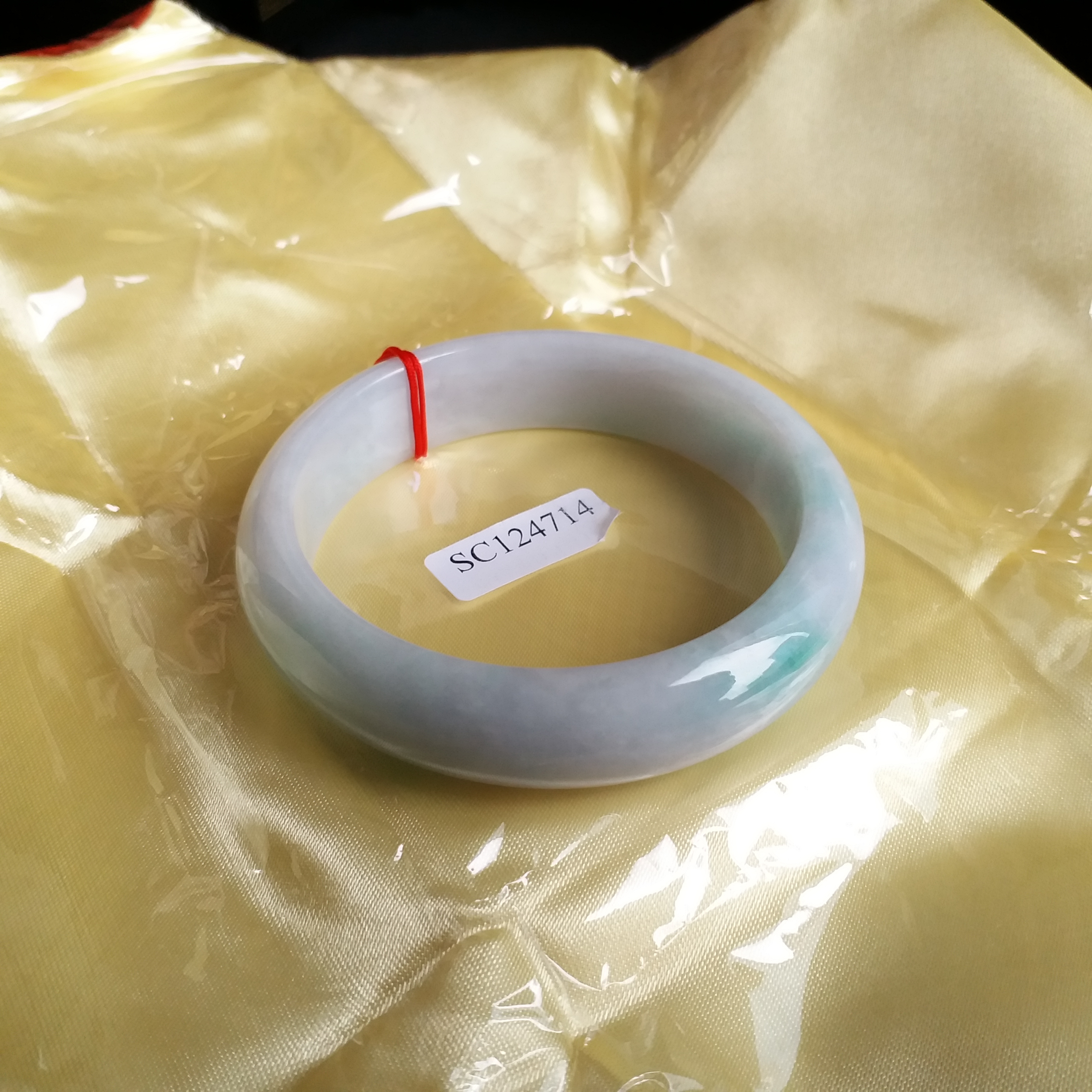 J1113 冰糯春彩玉鐲 56.93 mm (1.53)