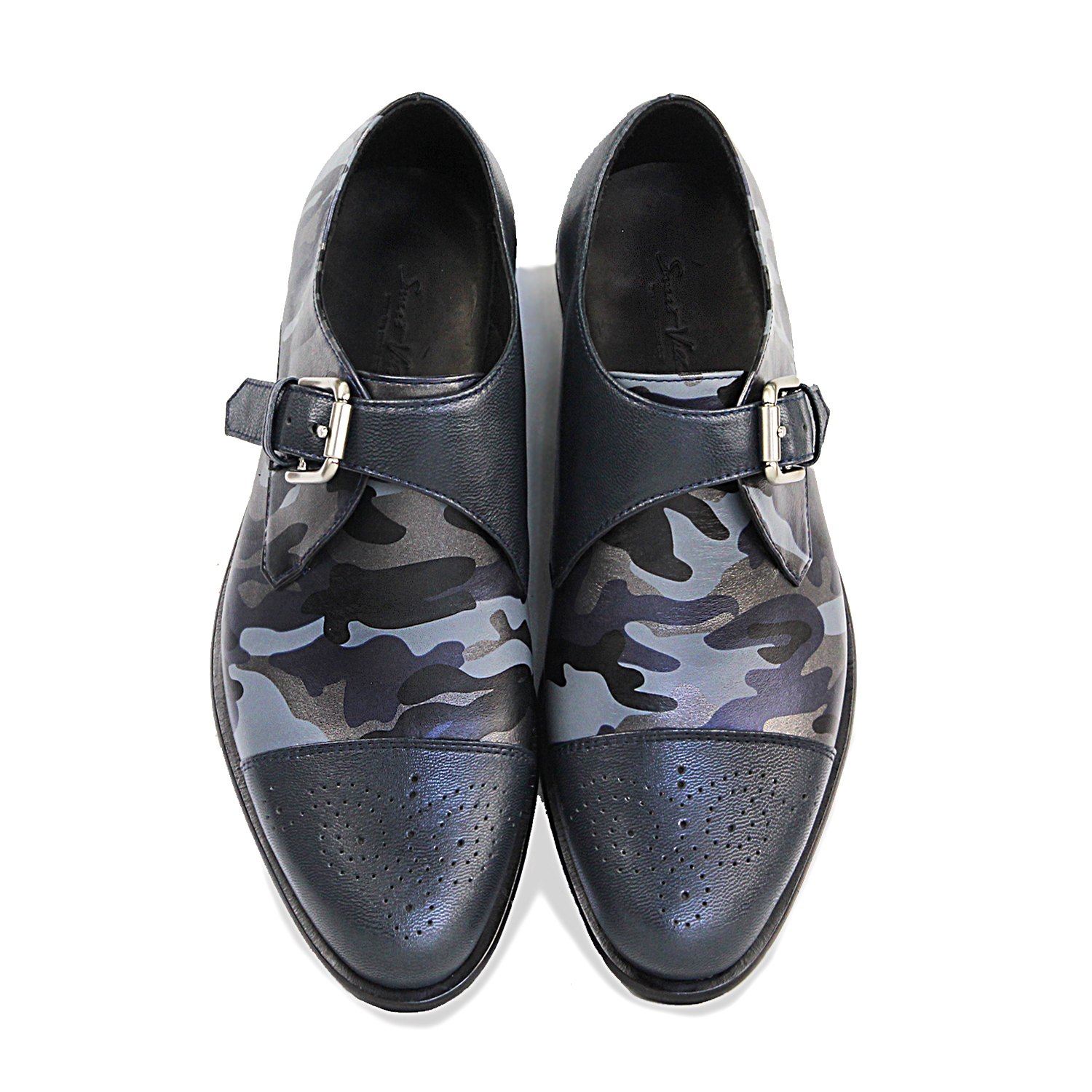 Monk Strap JAZZ M1120 Camo Blue