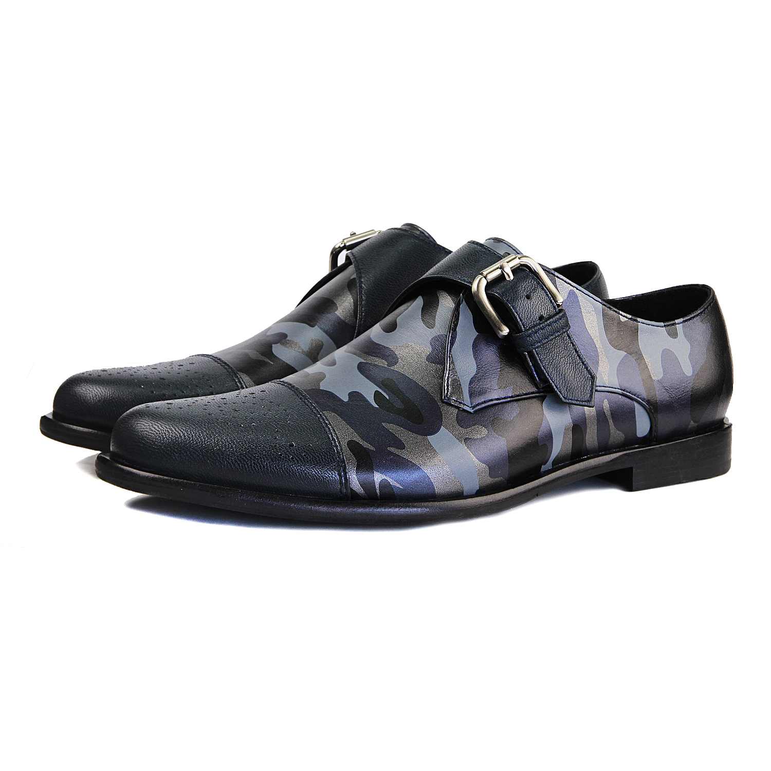 Monk Strap JAZZ M1120 Camo Blue