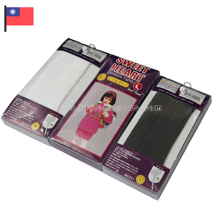 甜心: 台灣製 童裝花紋毛襪褲 (SS-L碼)