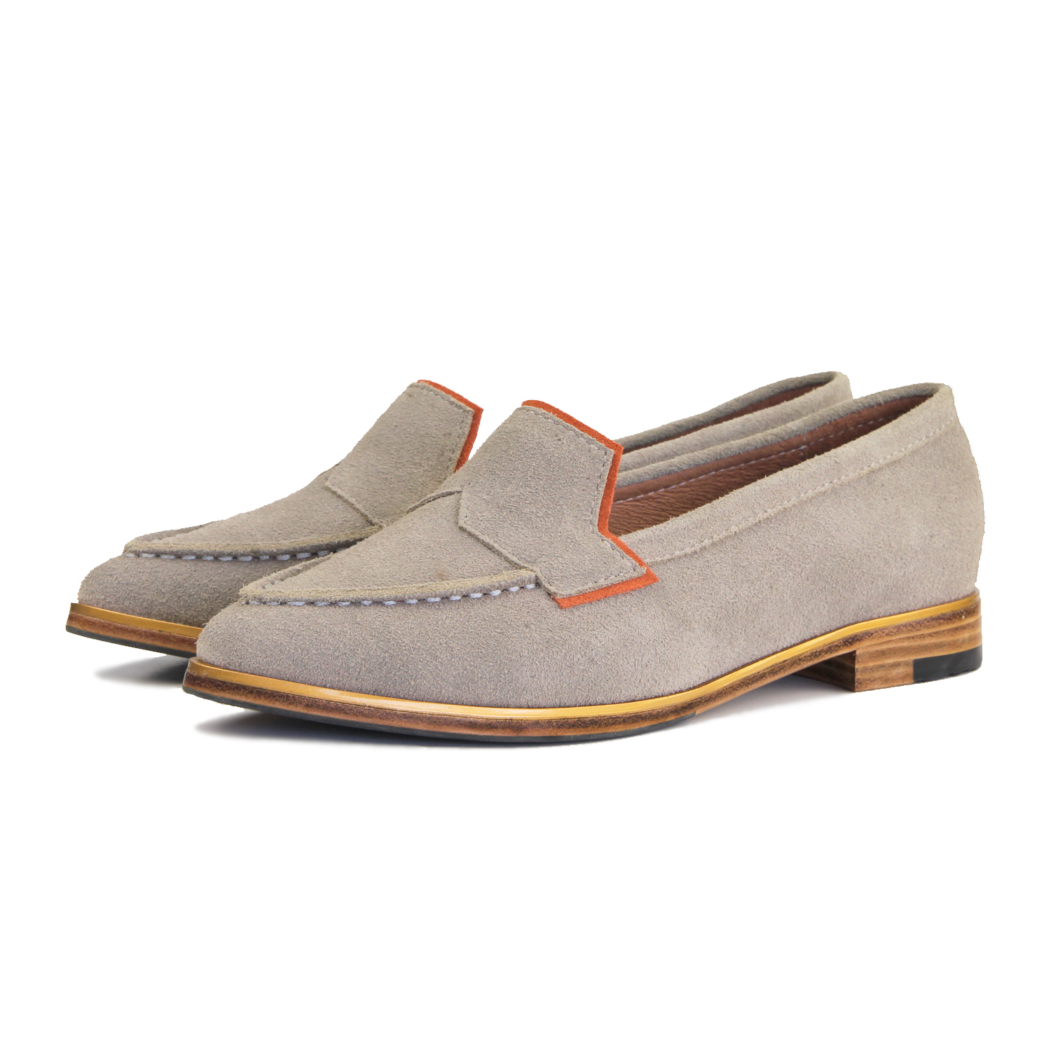 Je Suis Moi W1049A Ivory Leather Loafers