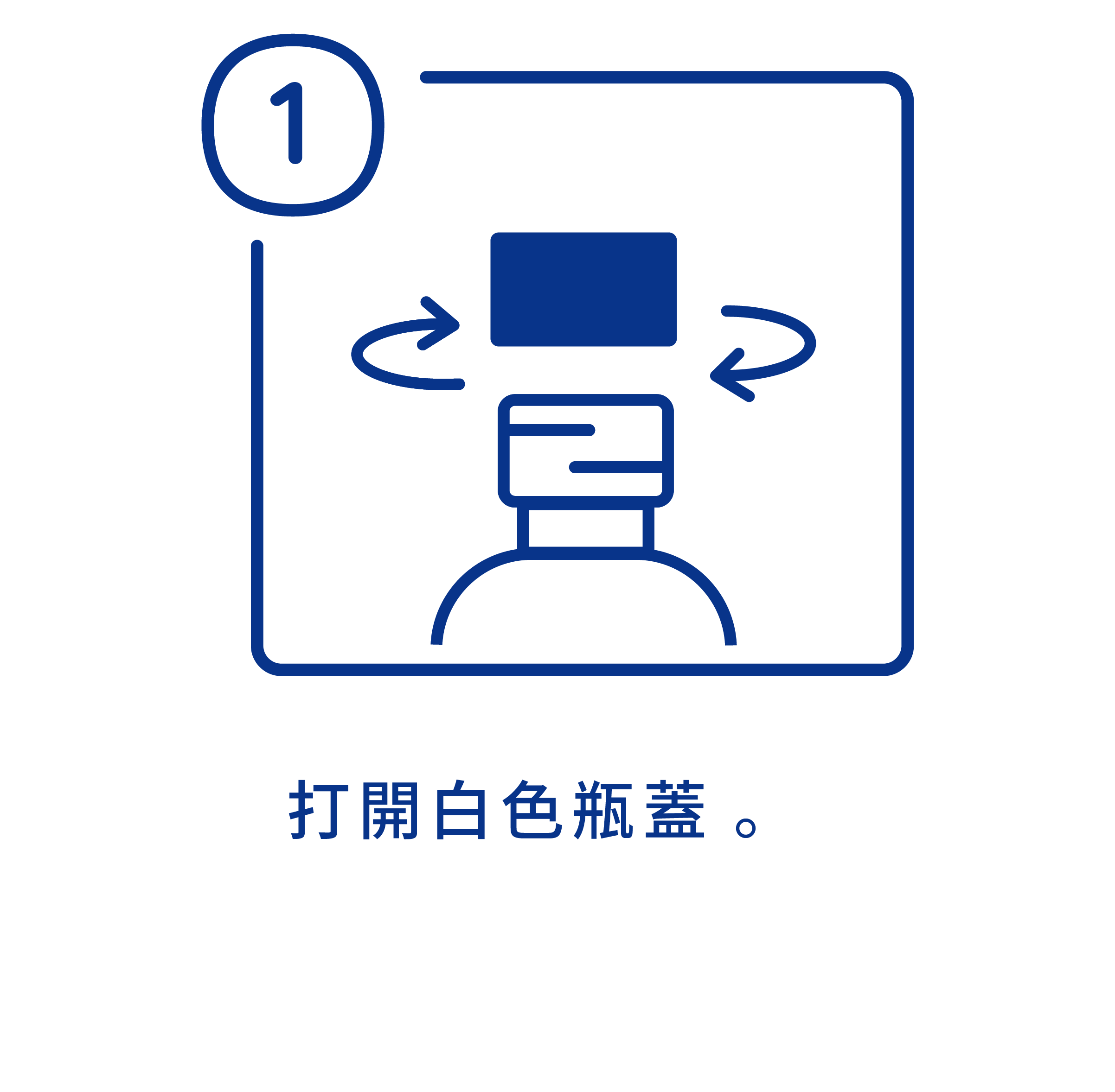 加護靈隨身噴霧使用方法第一步驟，打開白色瓶蓋