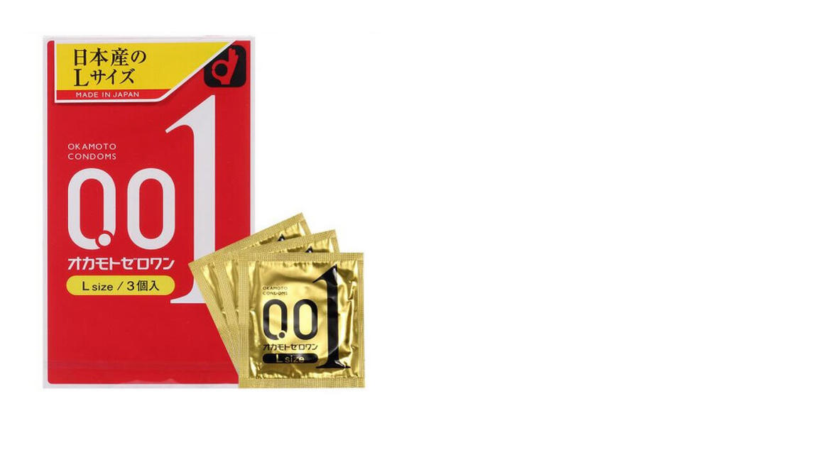 Okamoto 岡本 0.01 大碼安全套 (3片)