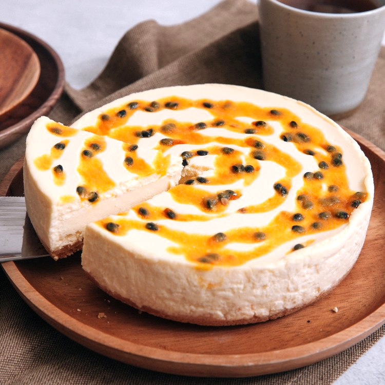 【米樂客】芒果百香乳酪蛋糕｜新鮮現做｜天然果醬｜無麩質