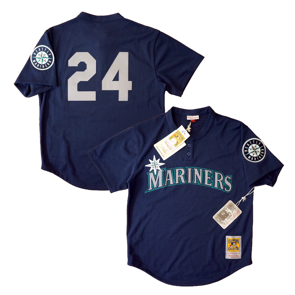 Mitchell & Ness 西雅圖水手隊 Ken Griffey Jr. 1995 Mesh BP 球衣