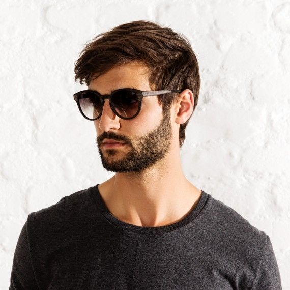 原木太陽眼鏡 Leopold - 黑木 / 漸層灰鏡片