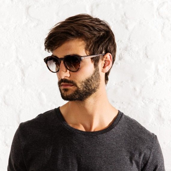 原木太陽眼鏡 Leopold - 哈瓦娜 / 漸層綠鏡片