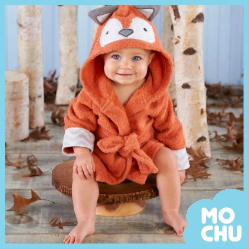 小狐狸洗香香寶寶浴袍