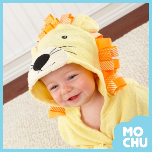 小獅子洗香香寶寶浴袍