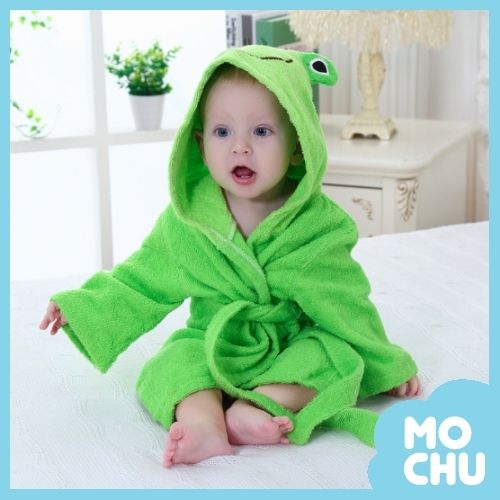 小青蛙洗香香寶寶浴袍