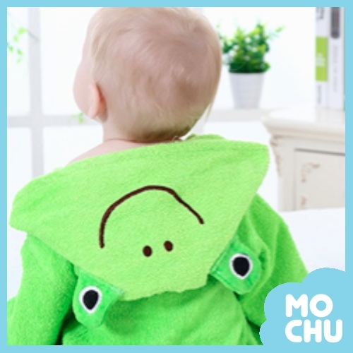 小青蛙洗香香寶寶浴袍