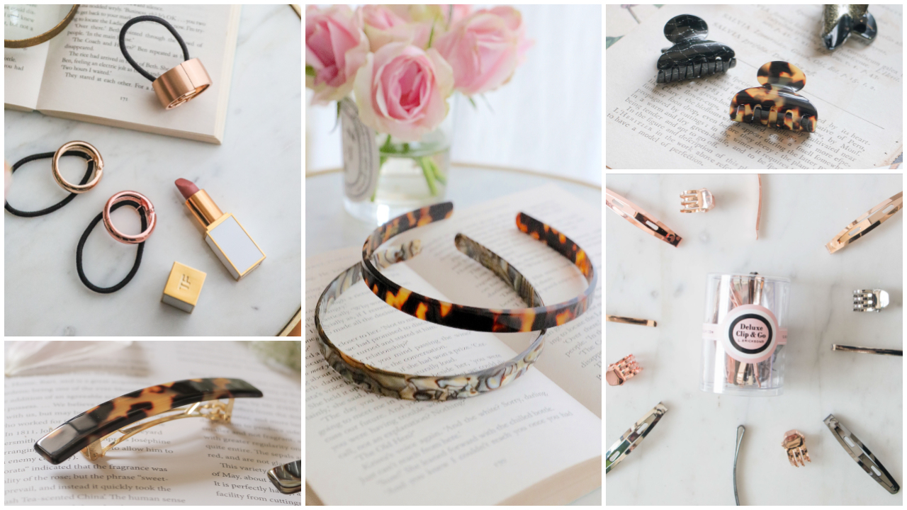 L. ERICKSON 金屬髮圈,不頭痛髮箍,抓夾,髮夾,真絲髮箍