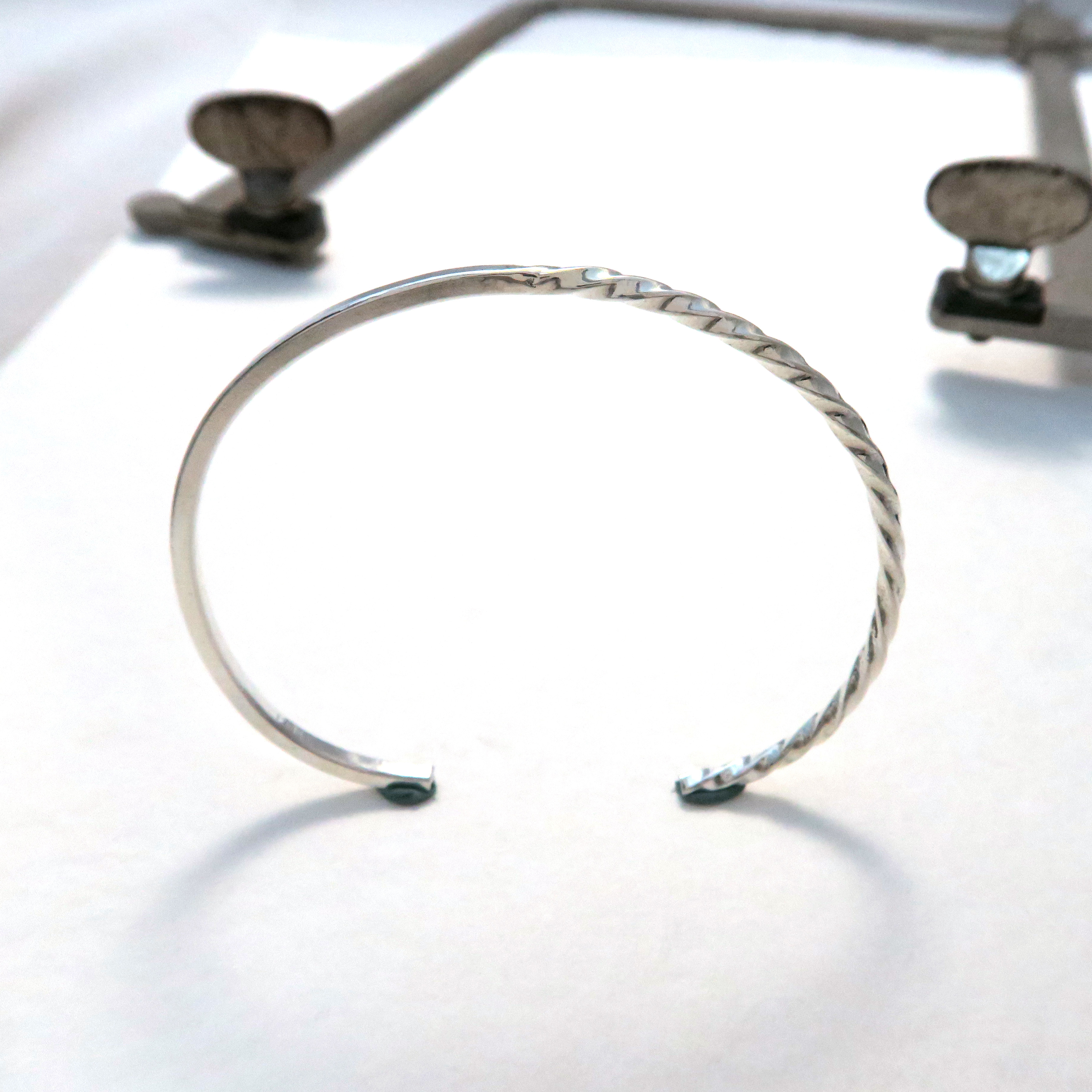 光影迴旋 925純銀手環 C型手環 可調式 女生手環