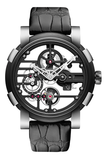 RJ watch手錶-SKYLAB  48 STEEL BLACK   限量發行99枚  RJ.M.AU.030.01