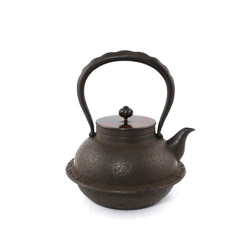 【佐藤勝久】甑羽根付型 肌 鐵壺 1.2L