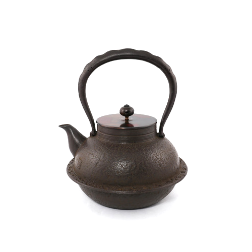 【佐藤勝久】甑羽根付型 肌 鐵壺 1.2L