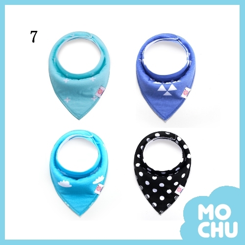 蔚藍天空口水巾（一組四入）