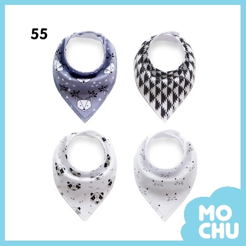 手繪小動物口水巾（一組四入）