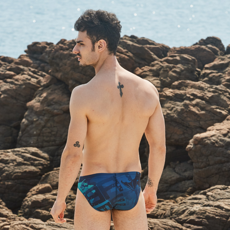 MAR-8117A 大男競賽型泳褲 - 蝙蝠俠