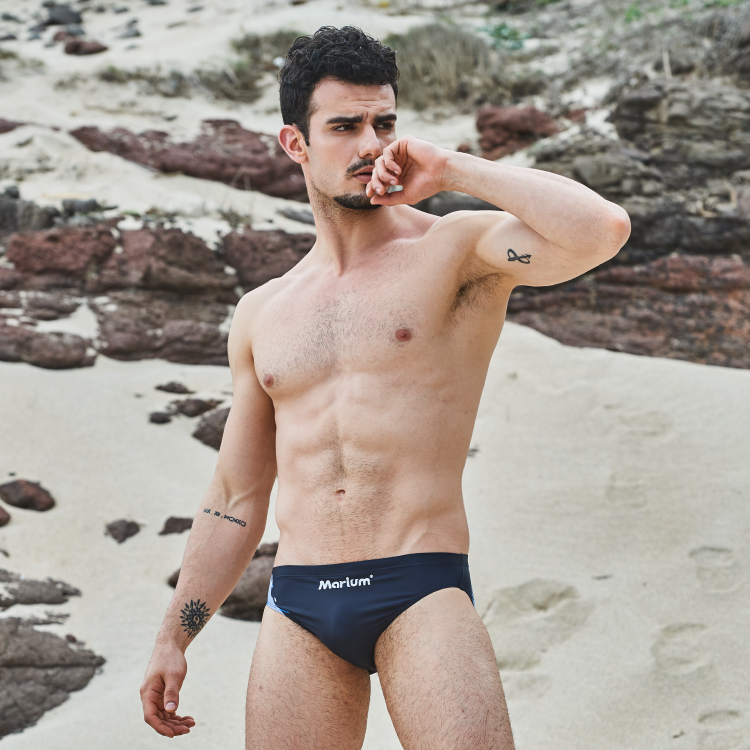 MAR-8120A 大男競賽型泳褲 - swimming upstream