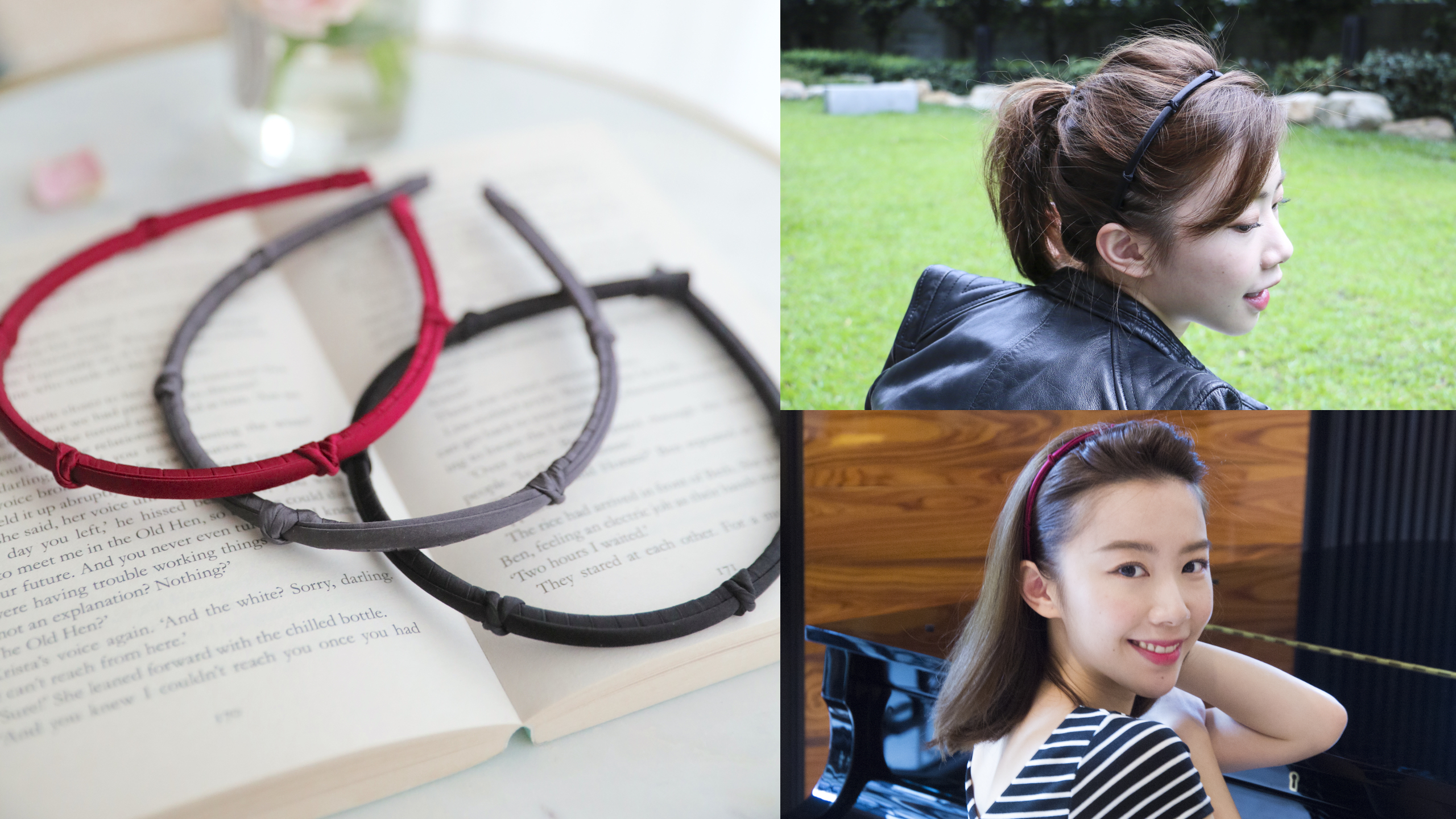 真絲髮箍,不頭痛髮箍,髮箍造型