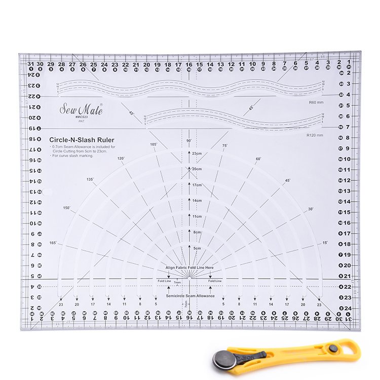 圓型曲線切割尺+18mm輪刀