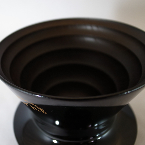 安清式木製濾杯(漆) 黑x黑