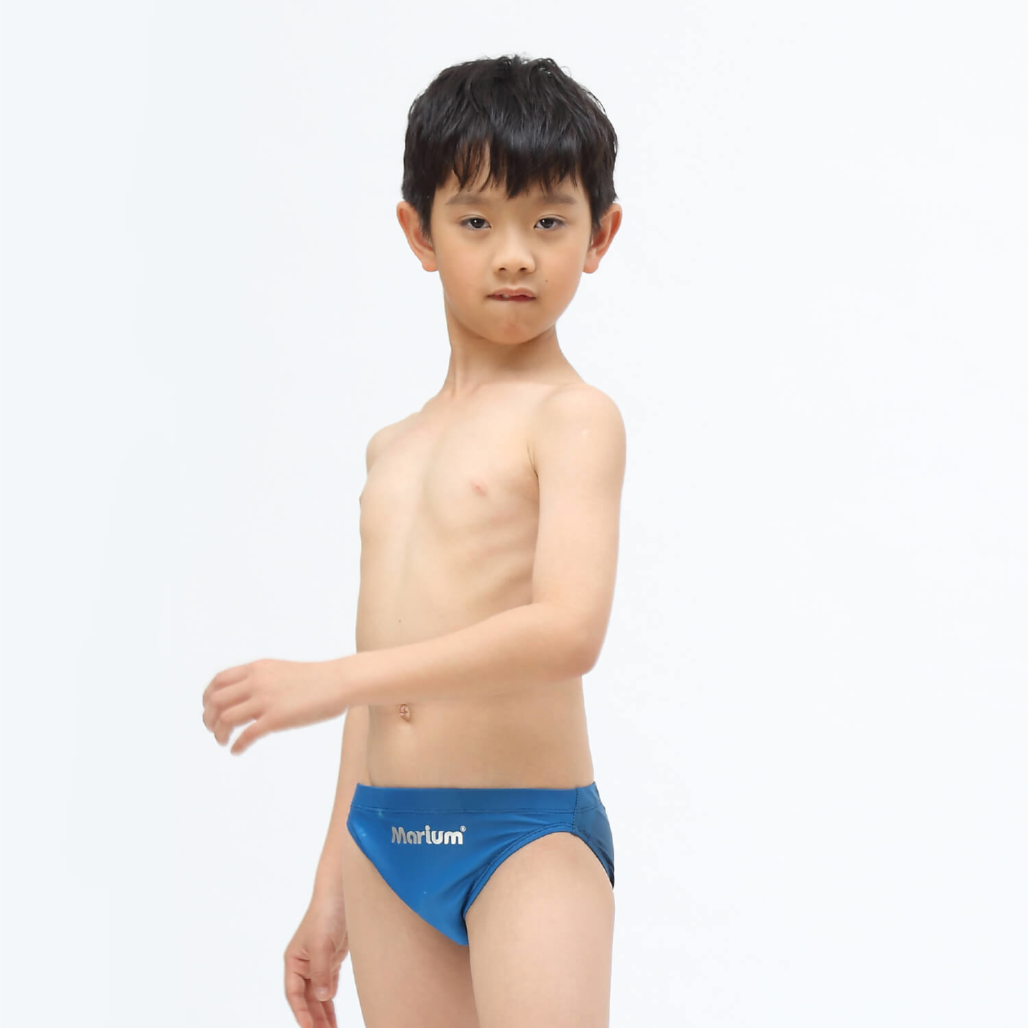 MAR-8118AJ 小男競賽三角泳褲 - 世界地圖