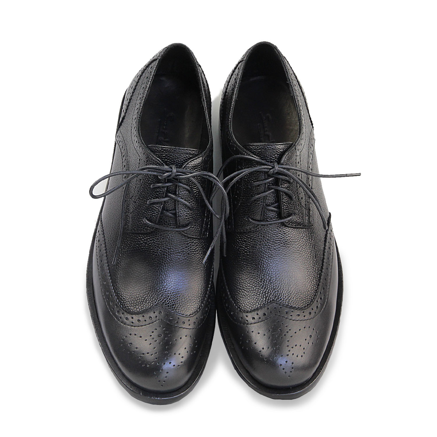 Derby leather Shoes Lux M1090 Black