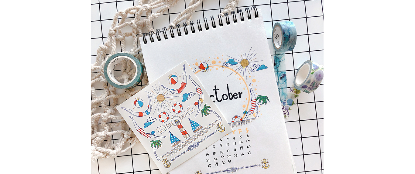 手帳,日記,tattoo,January,February,March,April,May,June,July,August,September,October,November,日曆,月份,文字,手寫,文青,卡片,禮物,交換禮物,生日,花