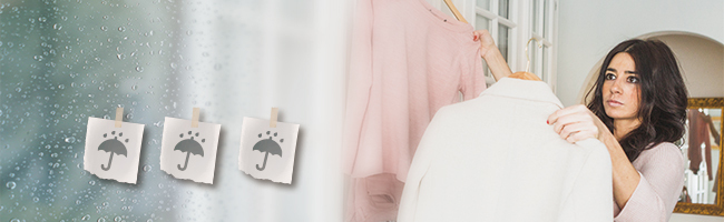 梅雨季節、秋冬冷鋒，衣服晾不乾